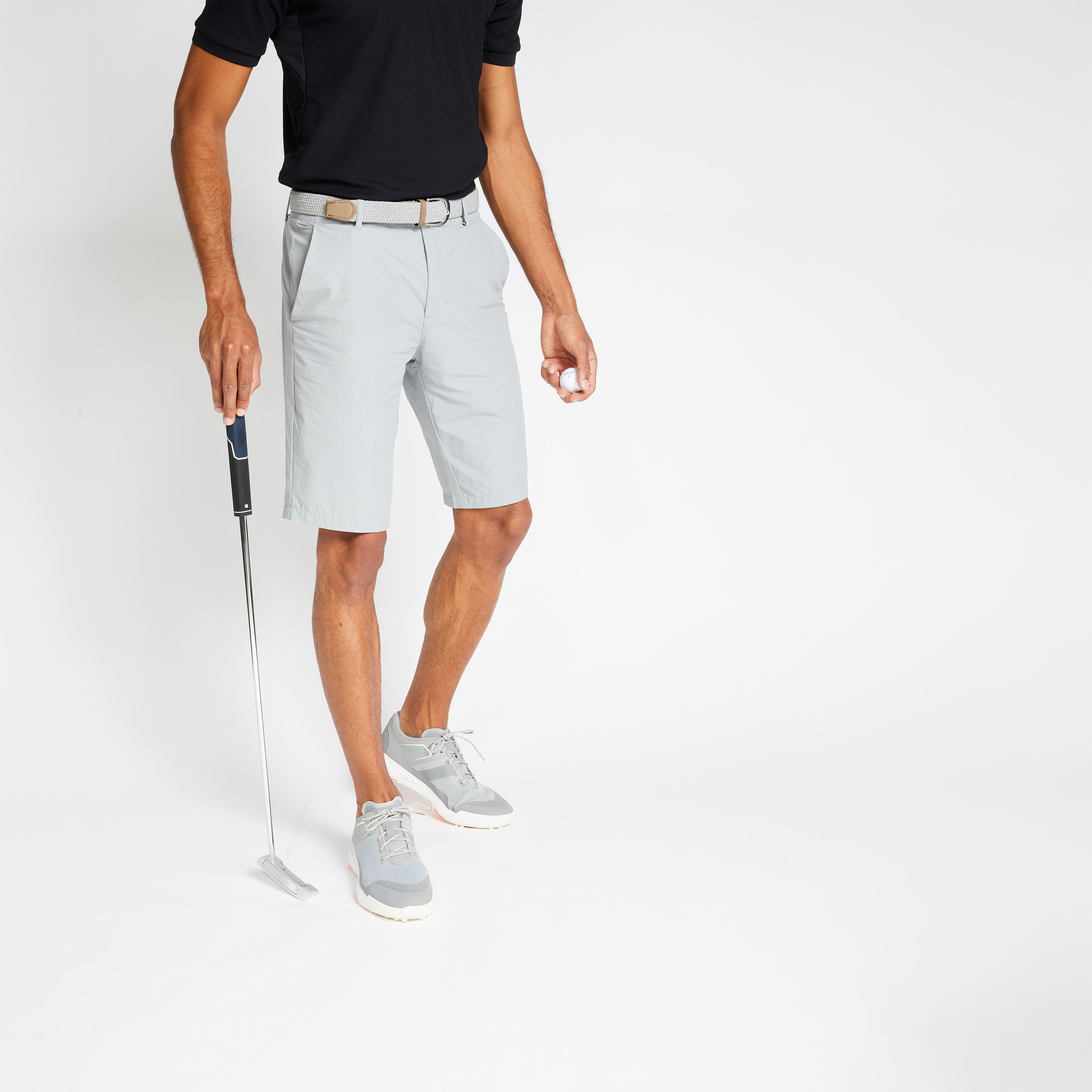 Pantaloncini da golf da uomo grigi WW500