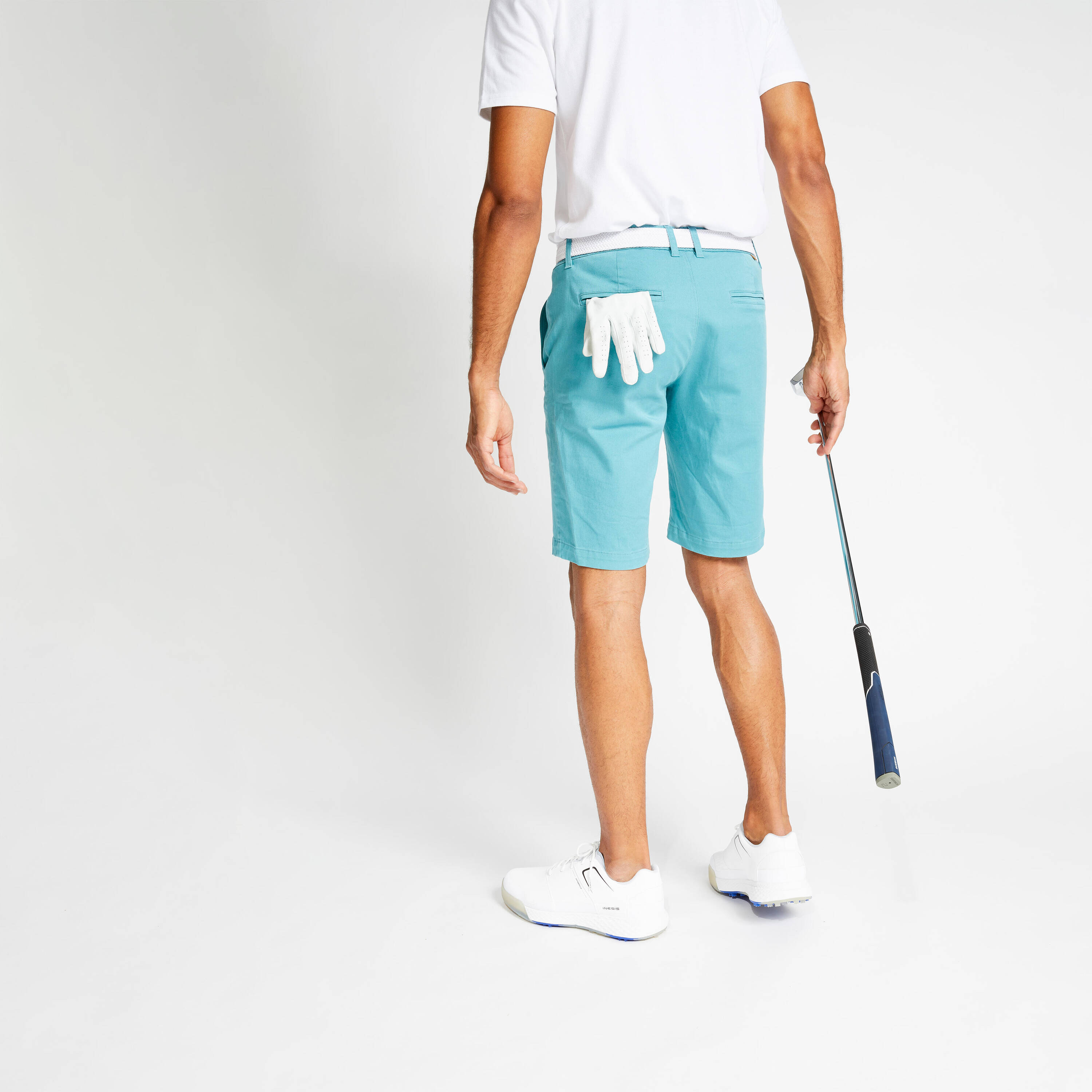 Men Golf Shorts MW500 Turquoise -  2