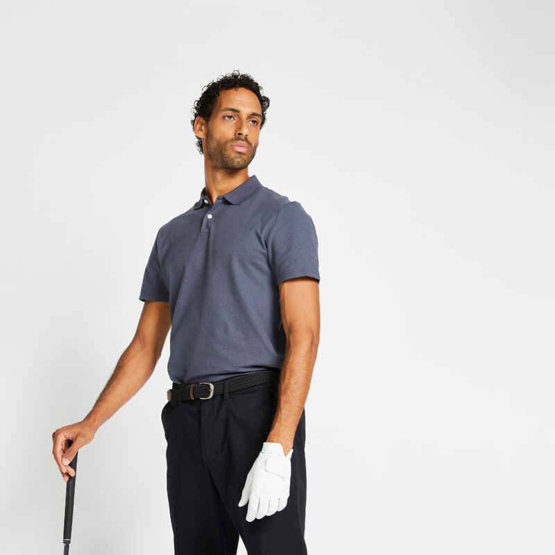 Golf Poloshirt kurzarm MW100 Herren grau