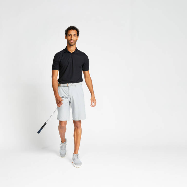 Men's golf shorts WW500 grey