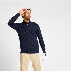 Pull de golf col V homme MW500 bleu marine