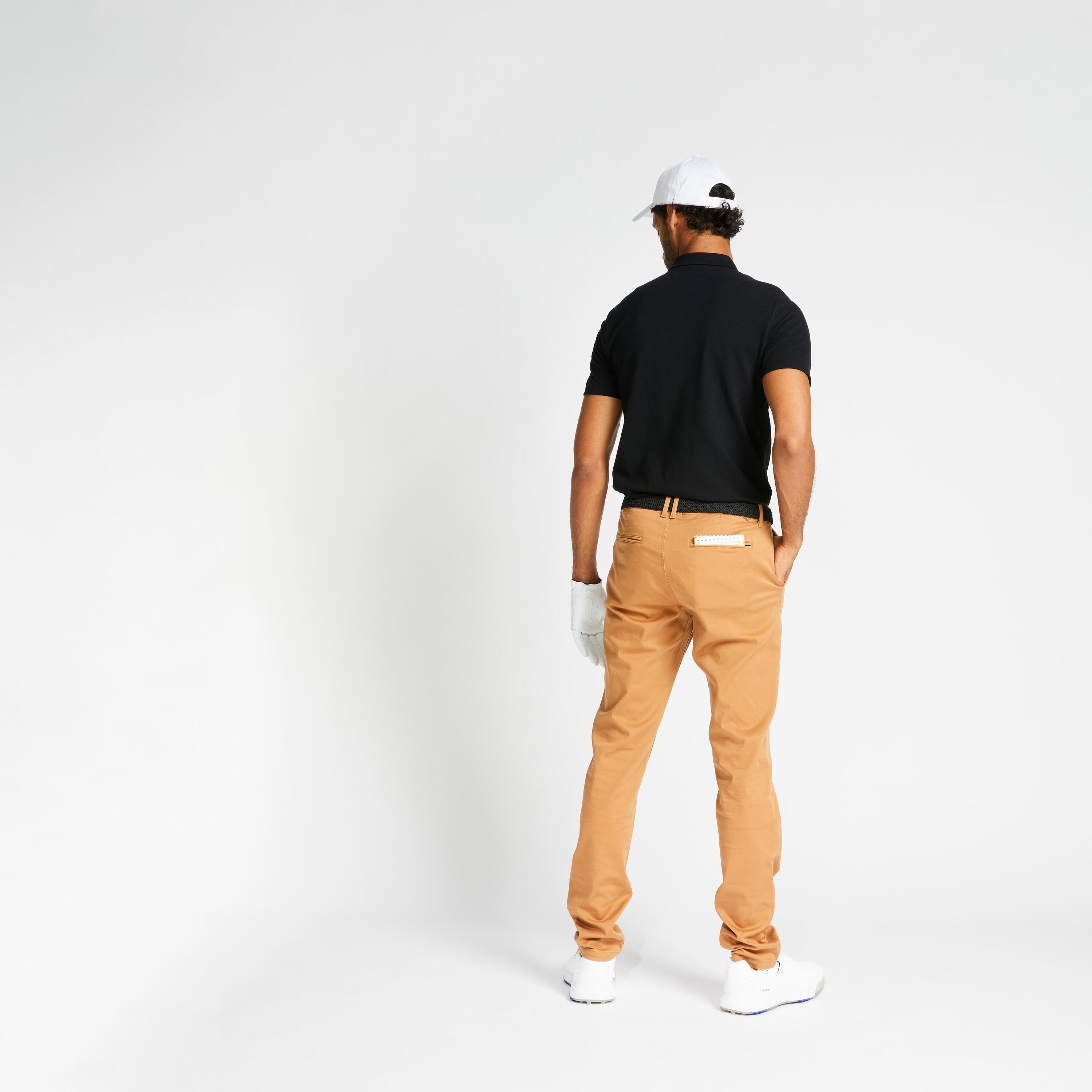 Men's Golf Chino Trousers - MW500 Hazelnut 3/6