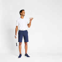 Men's golf shorts - WW500 navy blue