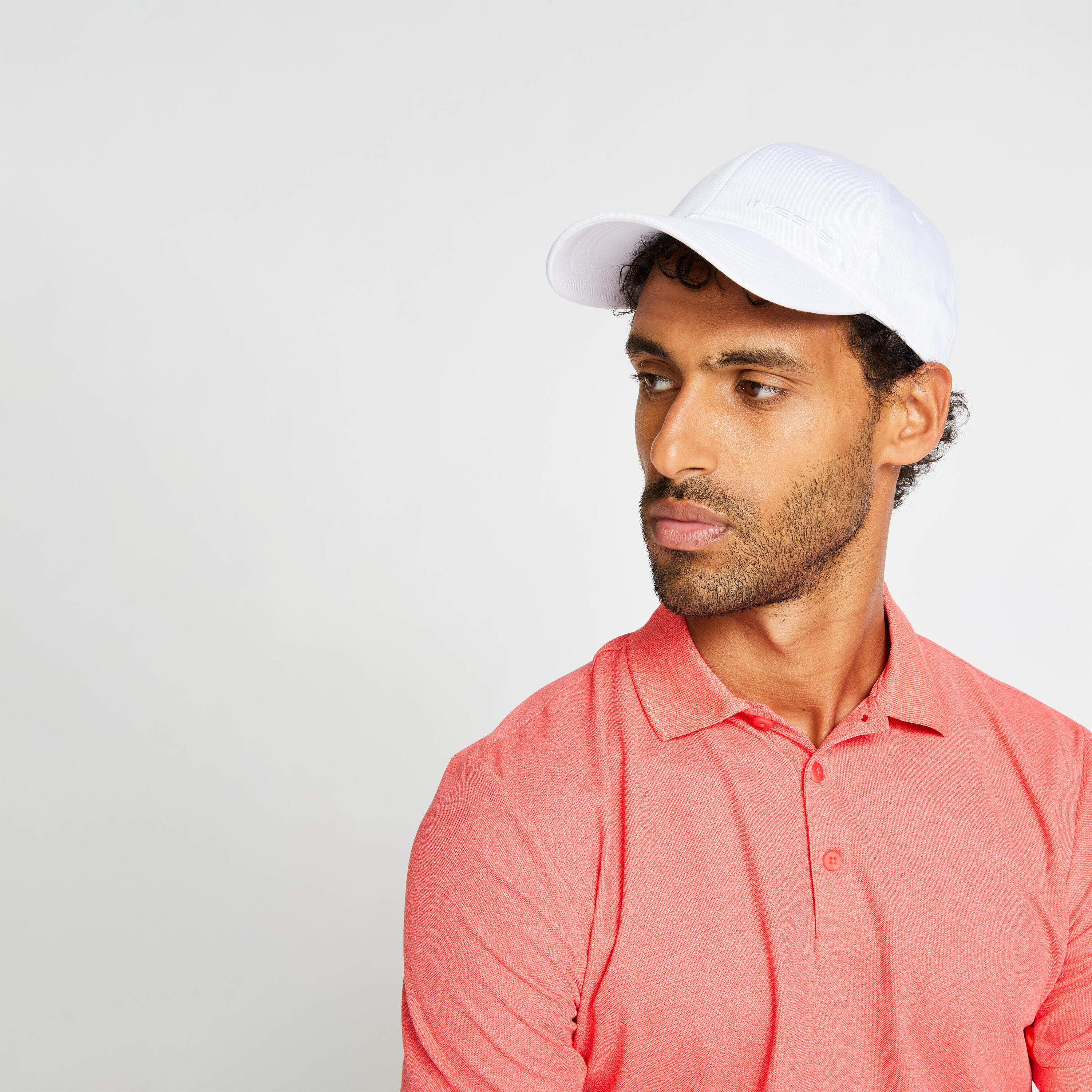 Polo Golf Hombre Light Rojo Coral Manga Corta 3/7