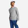 Men's golf crew neck pullover MW500 grey