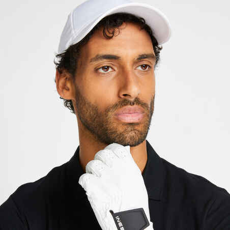 Camisa polo para golf manga corta de Hombre - Inesis negro