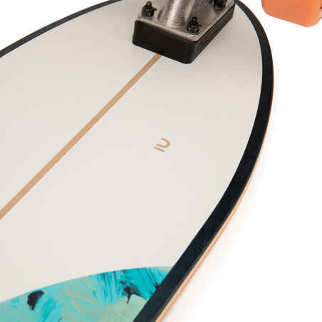 Longboard Surfskate Carve 540 - Blue/Green