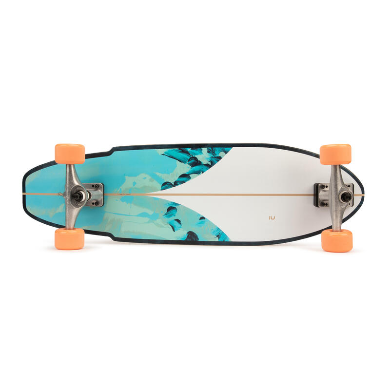 Longboard Surfskate Carve 540 - Blue/Green