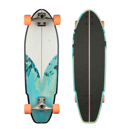 Longboard Surfskate Carve 540 - Blue/Green