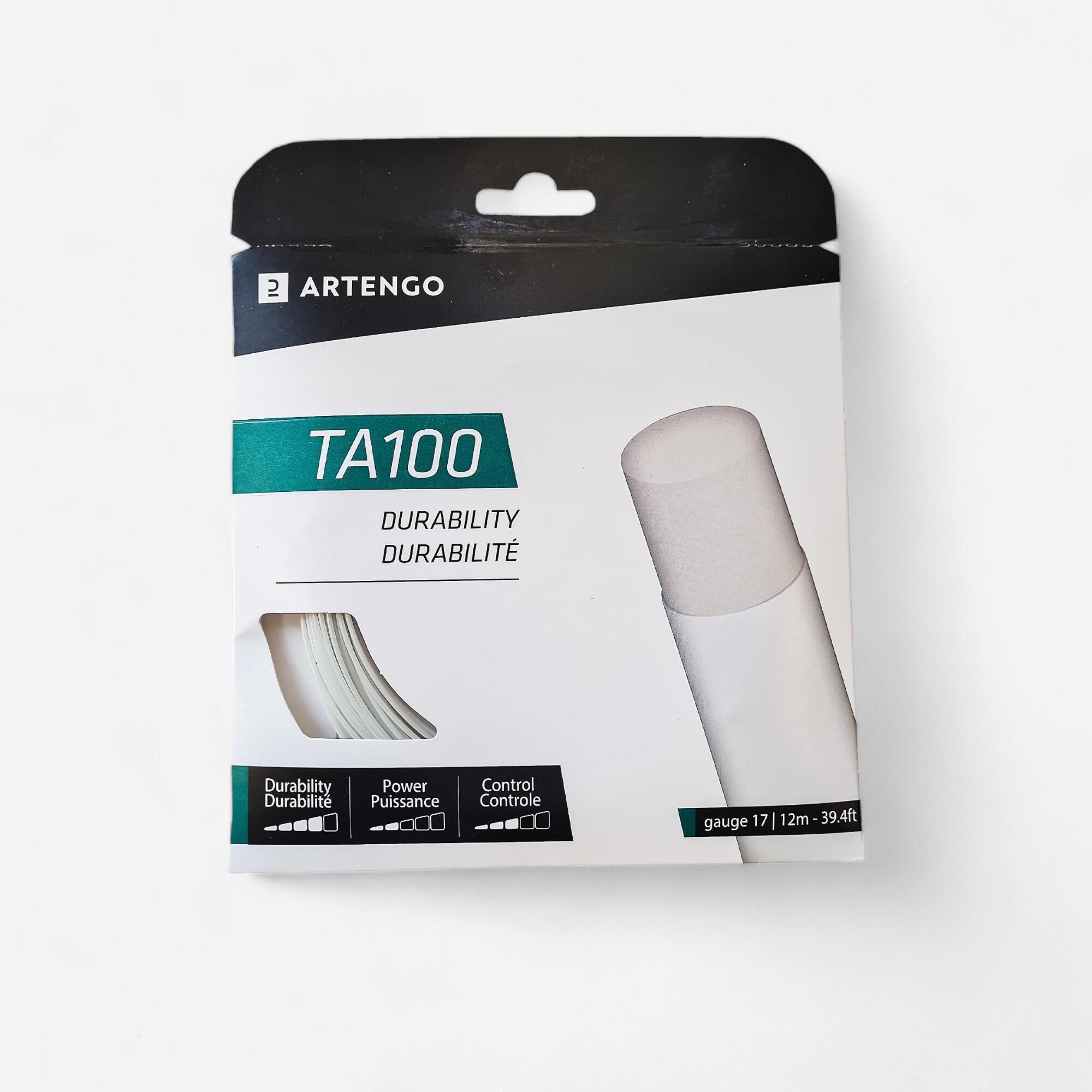 1.25 mm Monofilament Tennis String TA 100 12m - White 1/4