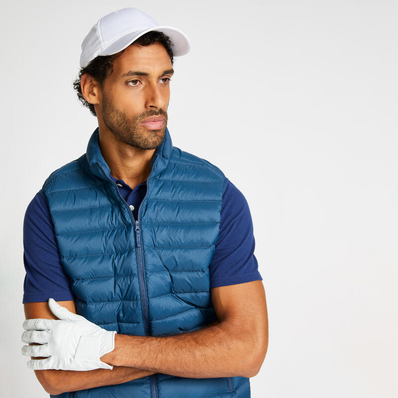 Doudoune golf sans manches Homme - MW500 bleu