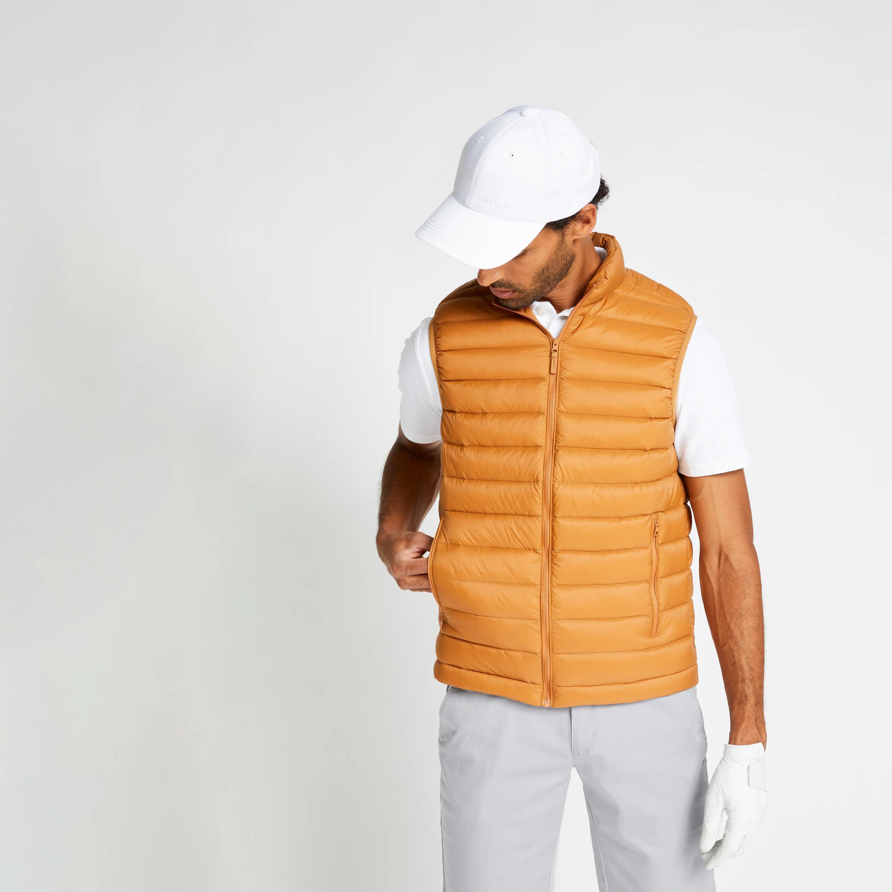 Chaleco golf Hombre MW500 avellana 22/22