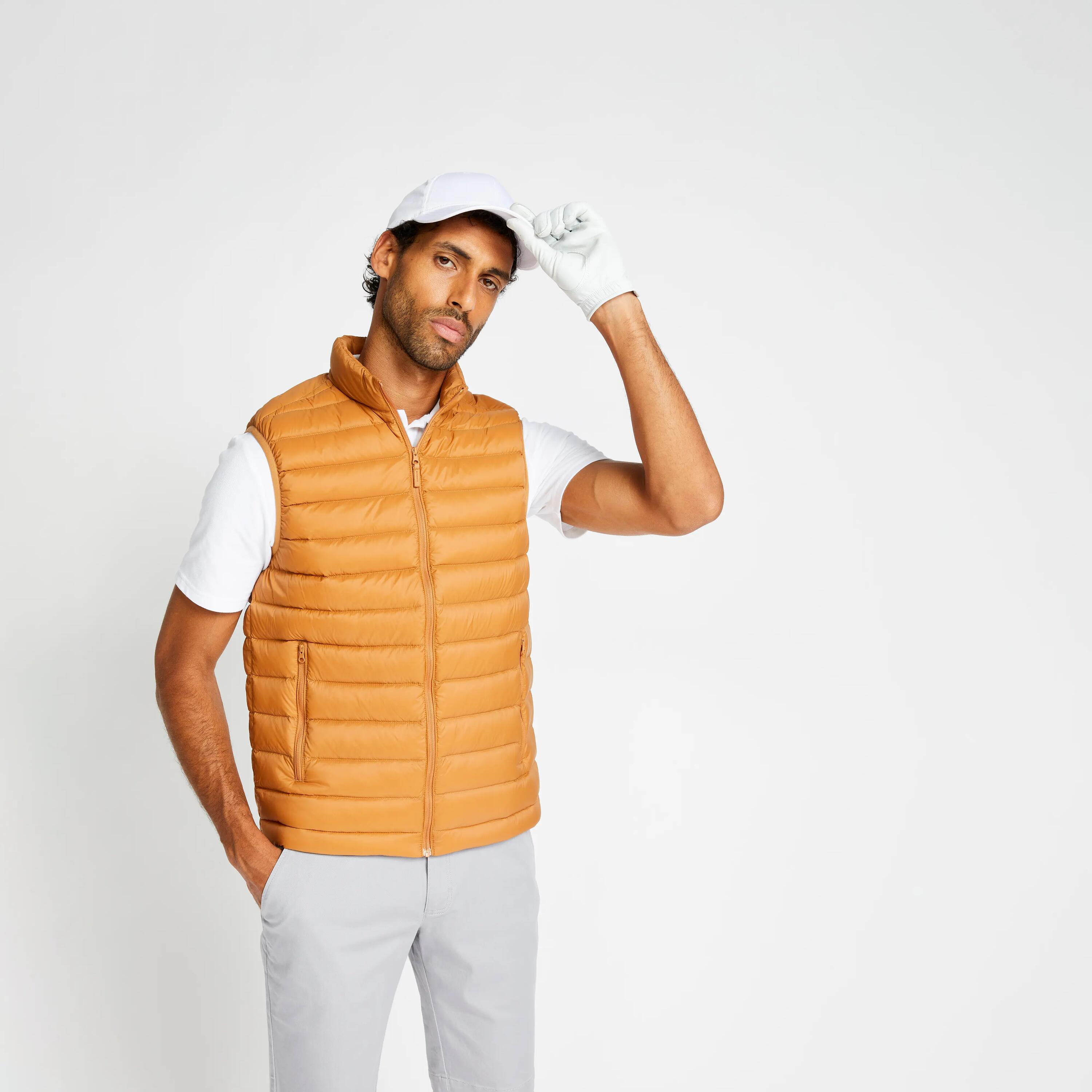 Chaleco golf Hombre MW500 avellana 15/22