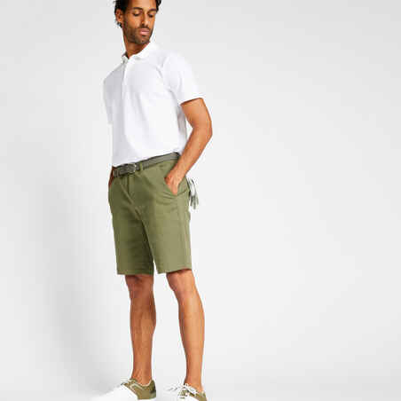 Men's golf shorts MW500 khaki