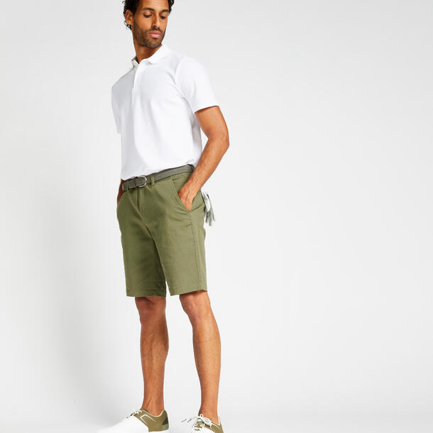 Men Golf Shorts MW500 Khaki