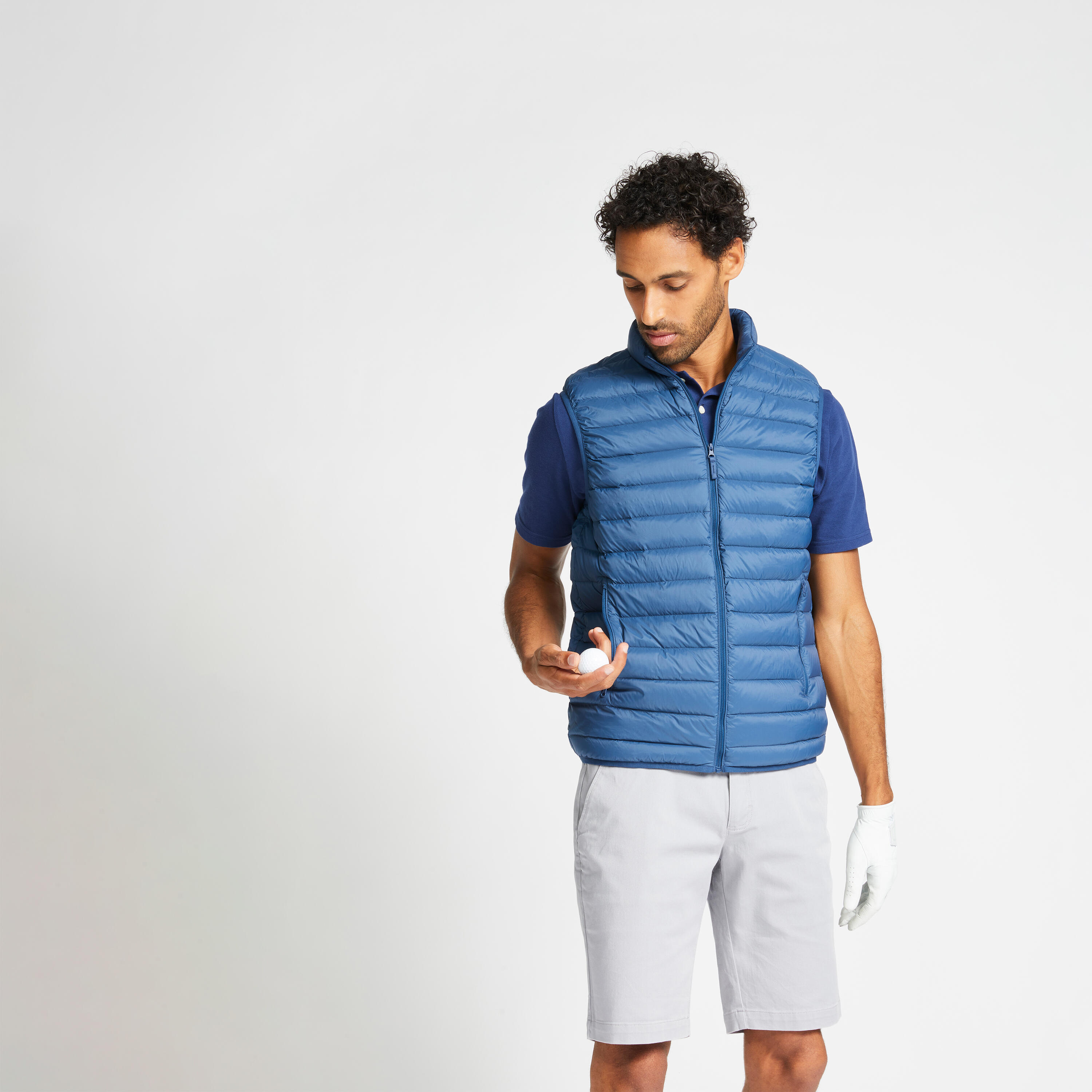 Men's golf sleeveless down jacket - MW500 blue 11/18