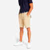 Men's golf cotton chino shorts - MW500 beige