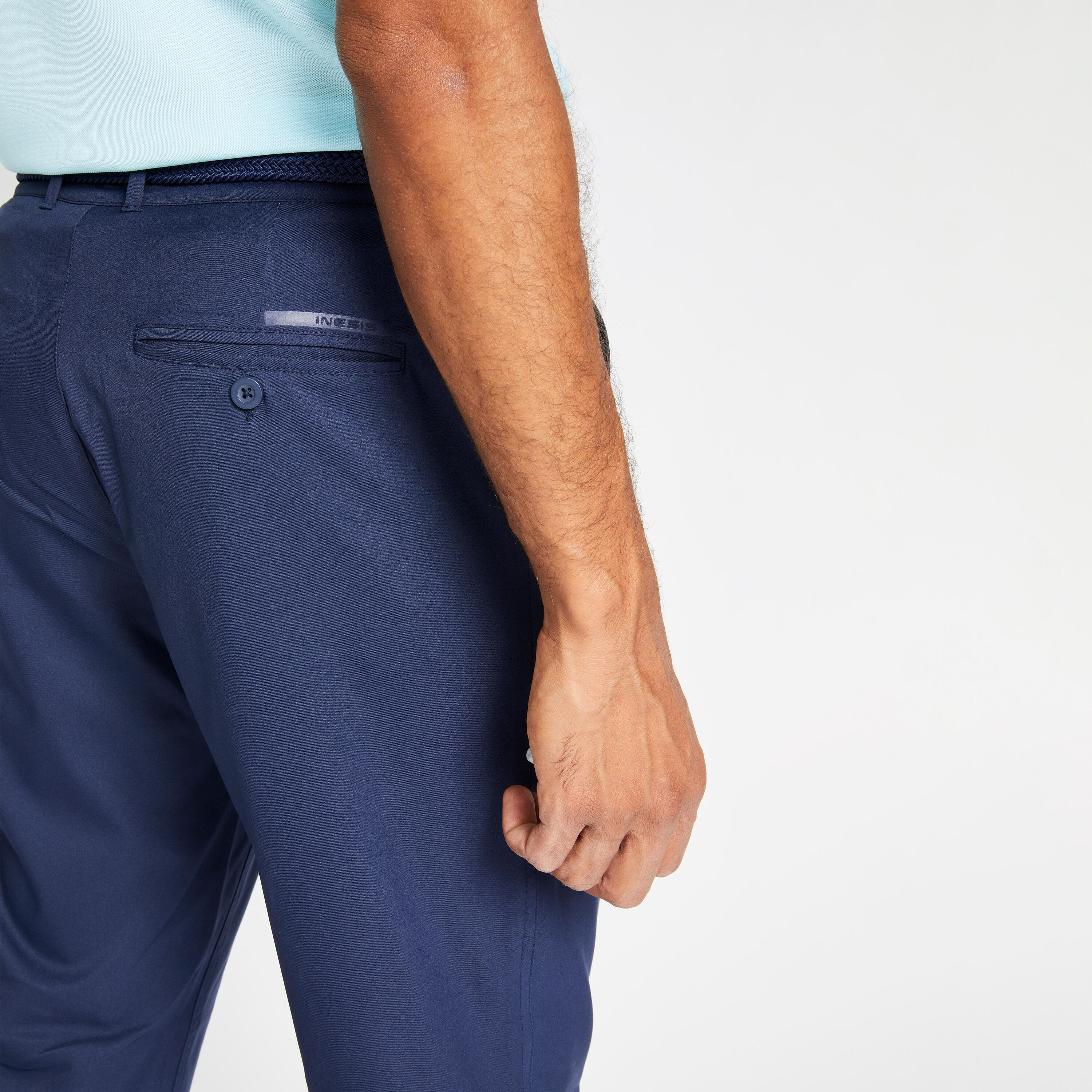 Men's golf trousers - WW500 navy blue 3/6