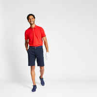 Men's golf short-sleeved polo shirt MW500 red