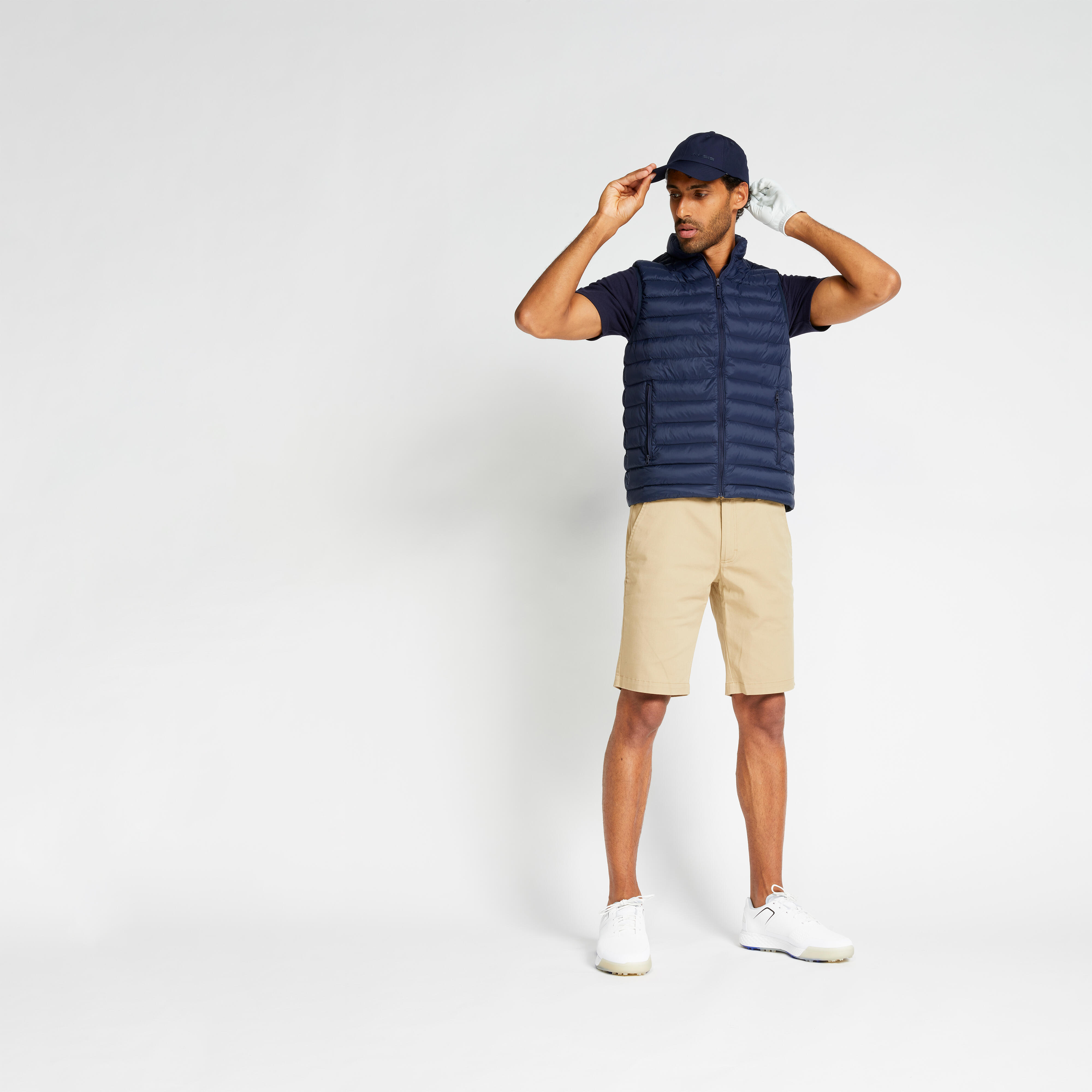 Pantalón Corto Golf Hombre Beis - Decathlon