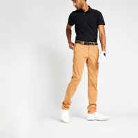 Men's Golf Chino Trousers - MW500 Hazelnut
