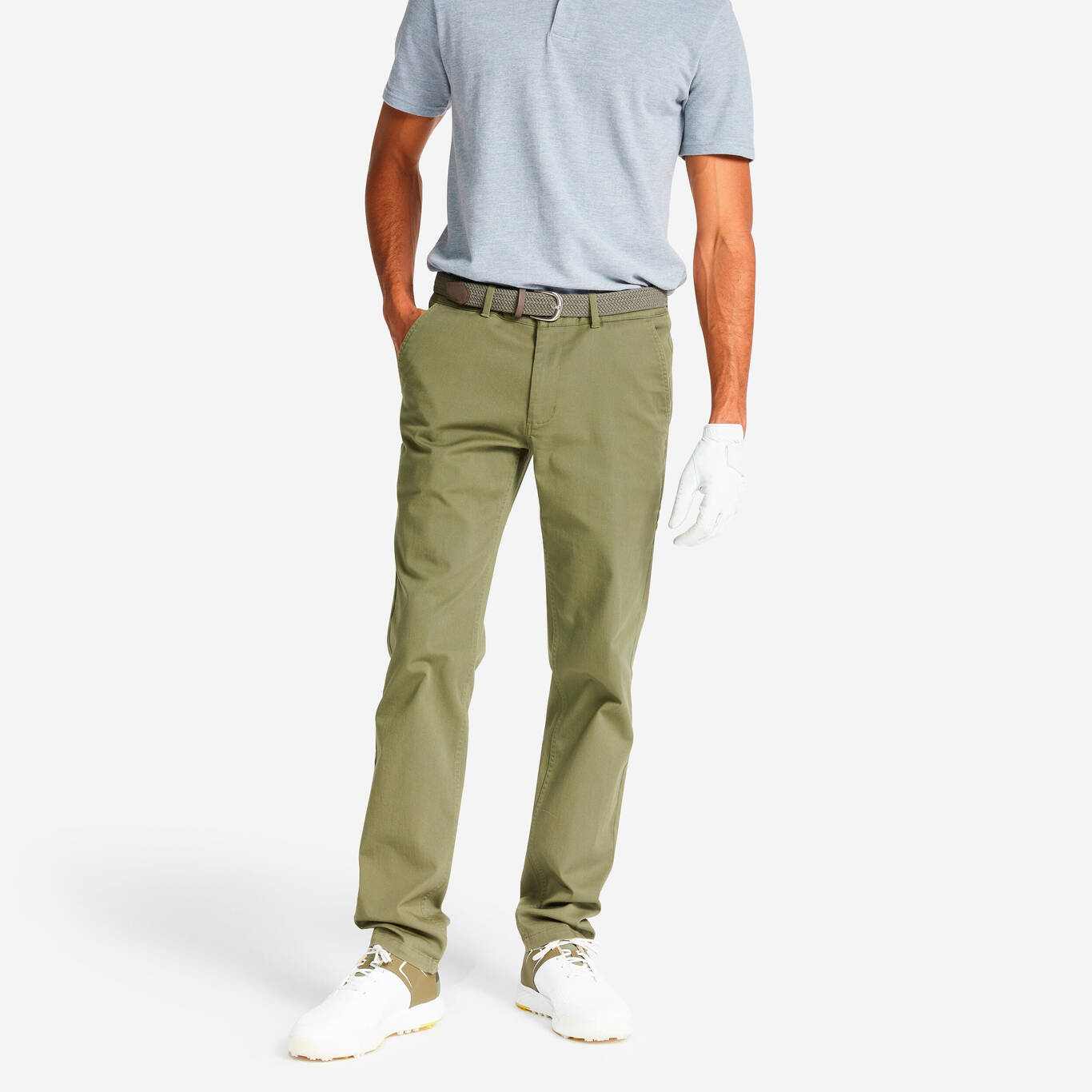 MEN'S GOLF TROUSERS - MW500 KHAKI MEN'S GOLF TROUSERS - MW500 KHAKI