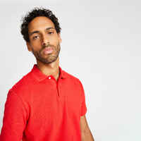 Men's golf short-sleeved polo shirt MW500 red