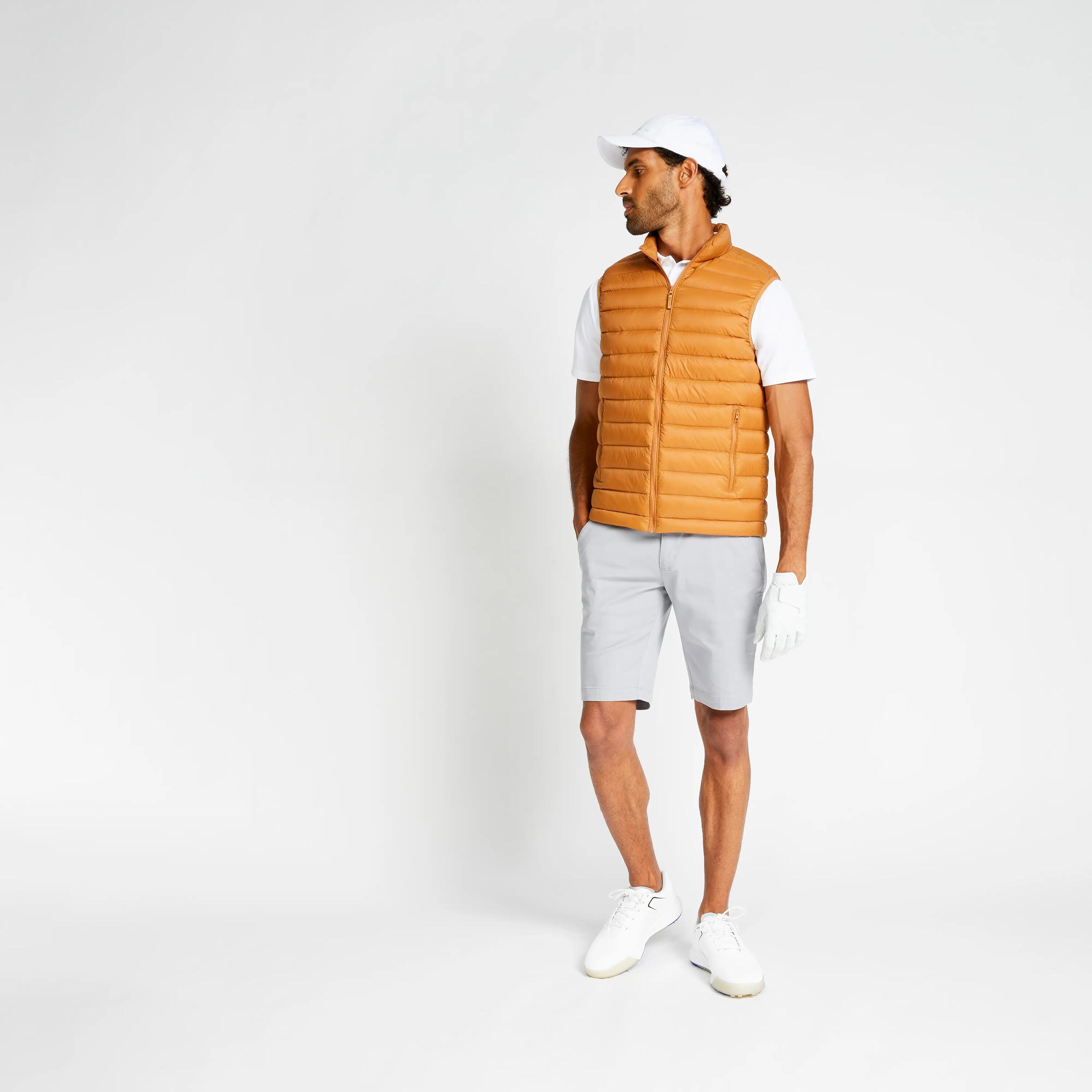 Chaleco golf Hombre MW500 avellana 11/22