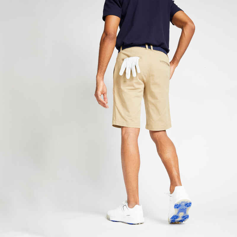 Short de golf beige para hombre MW500