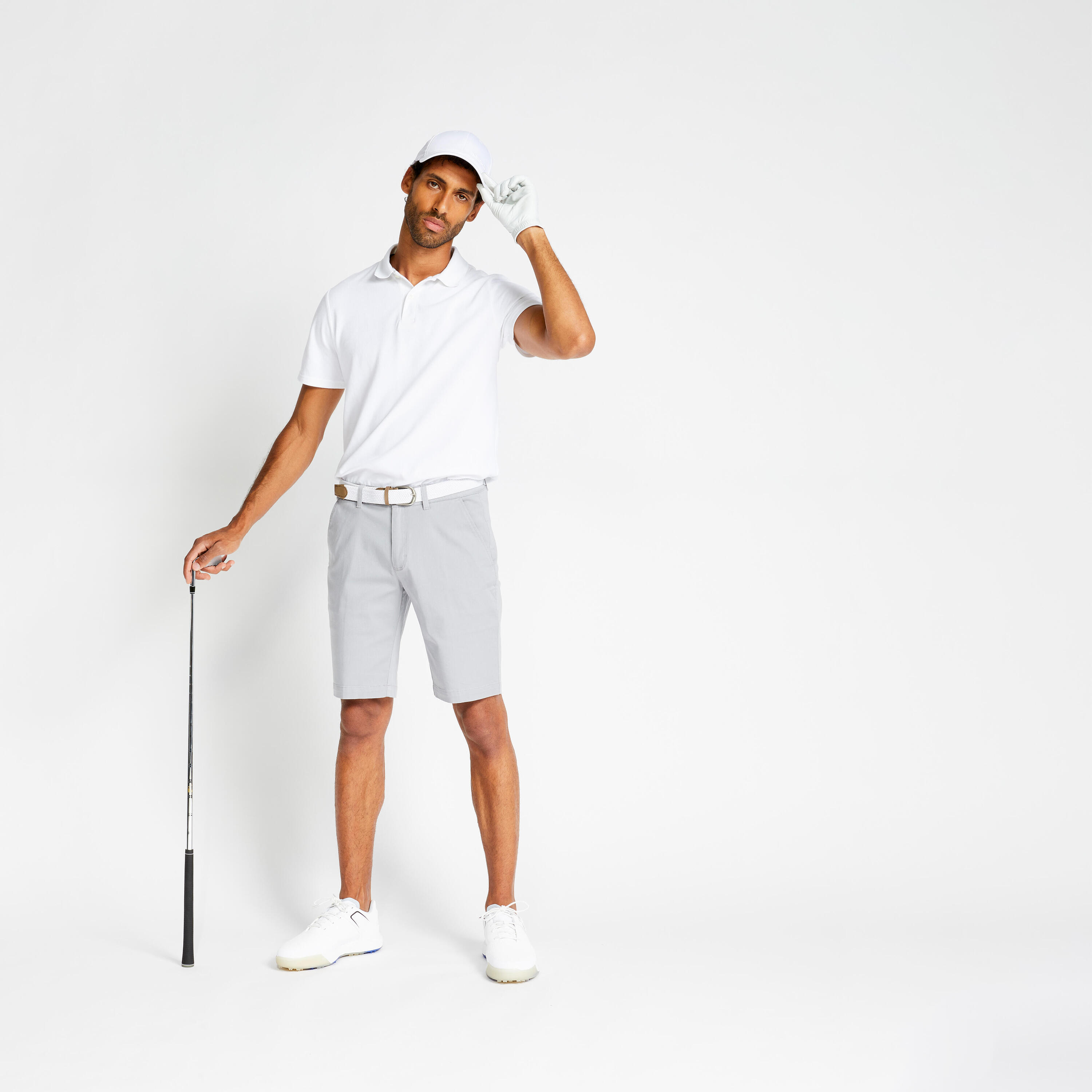 SHORTS CHINO GOLF HOMBRE - MW500 GRIS 2/6