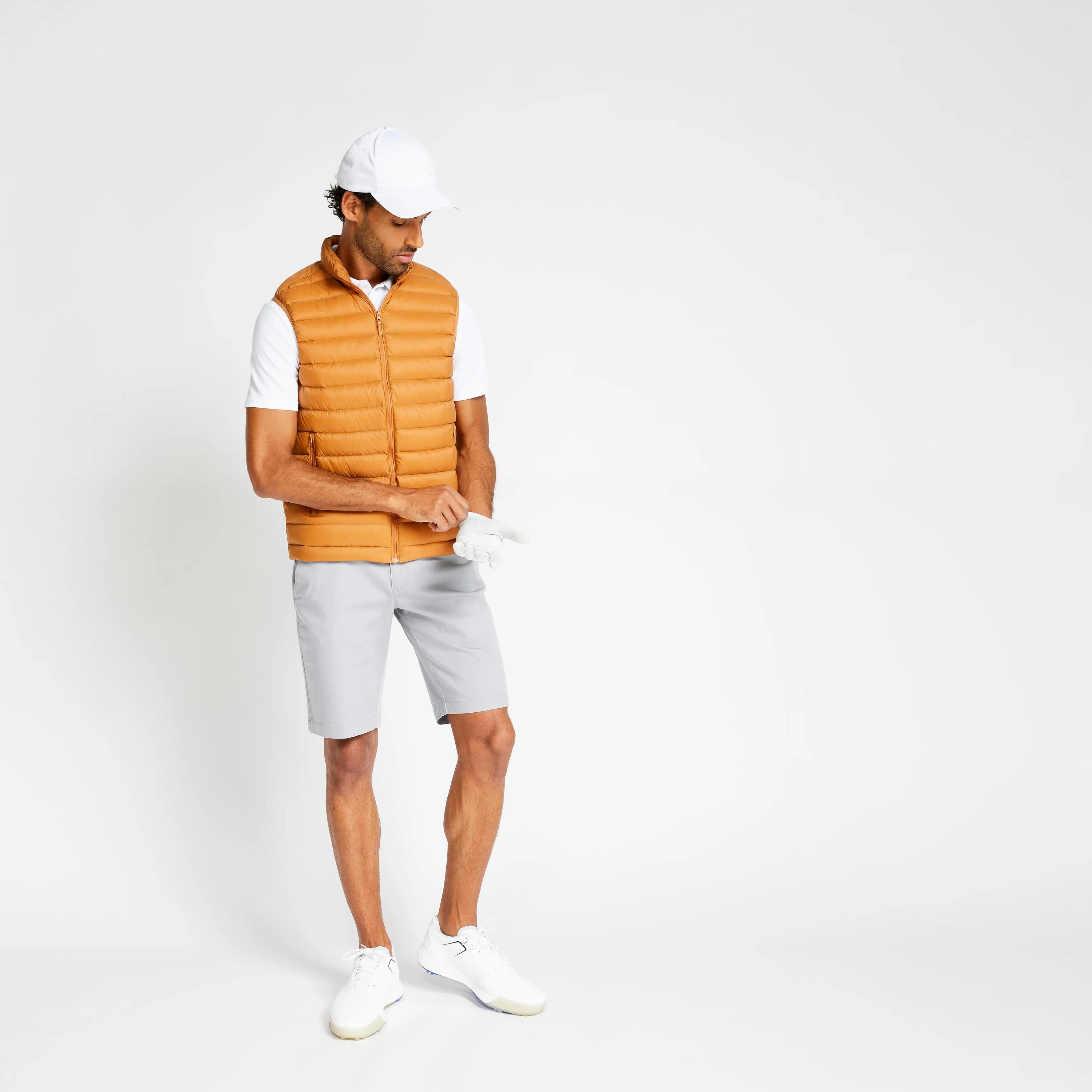 Chaleco golf Hombre MW500 avellana 4/22