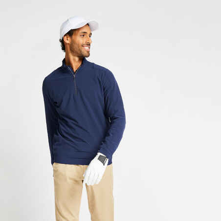 Chamarra de golf rompevientos hidrorrepelente azul marino para hombre RW500