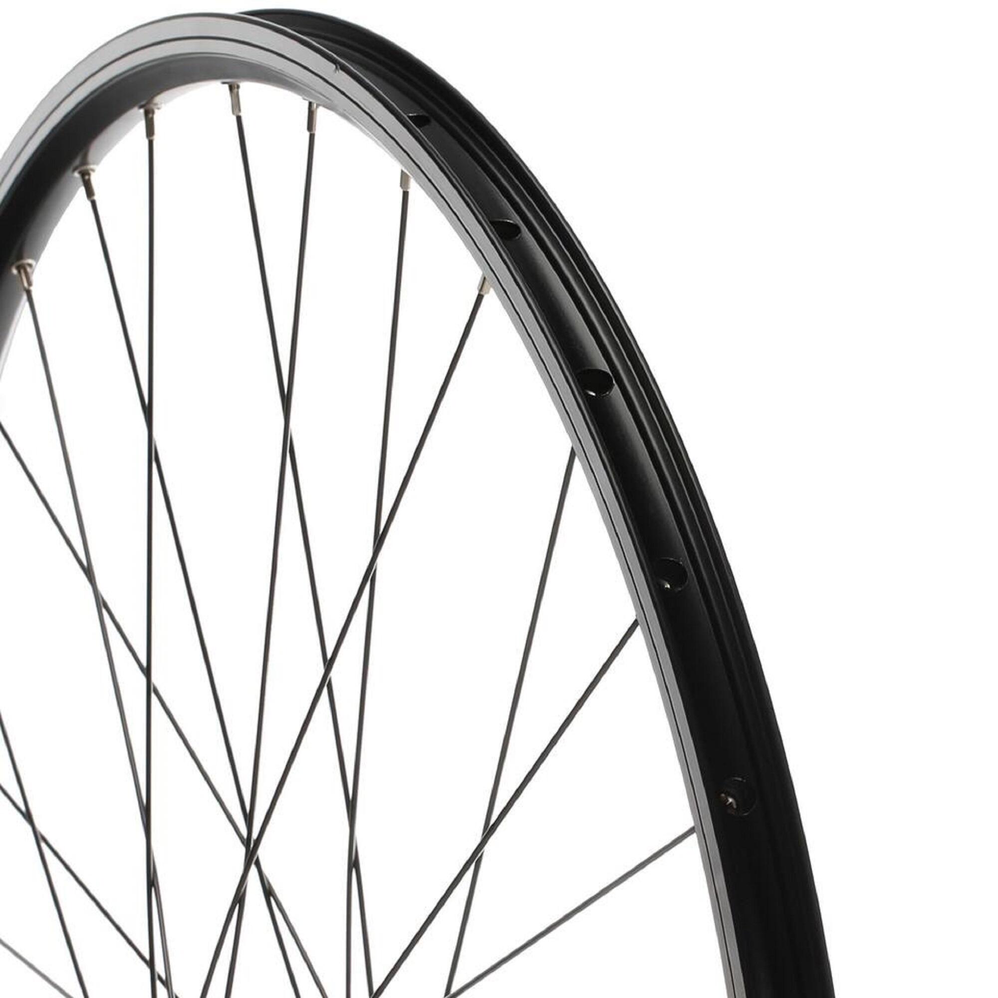 28" Bolt-On Double Wall Trekking Rear Wheel - Black - RIVERSIDE