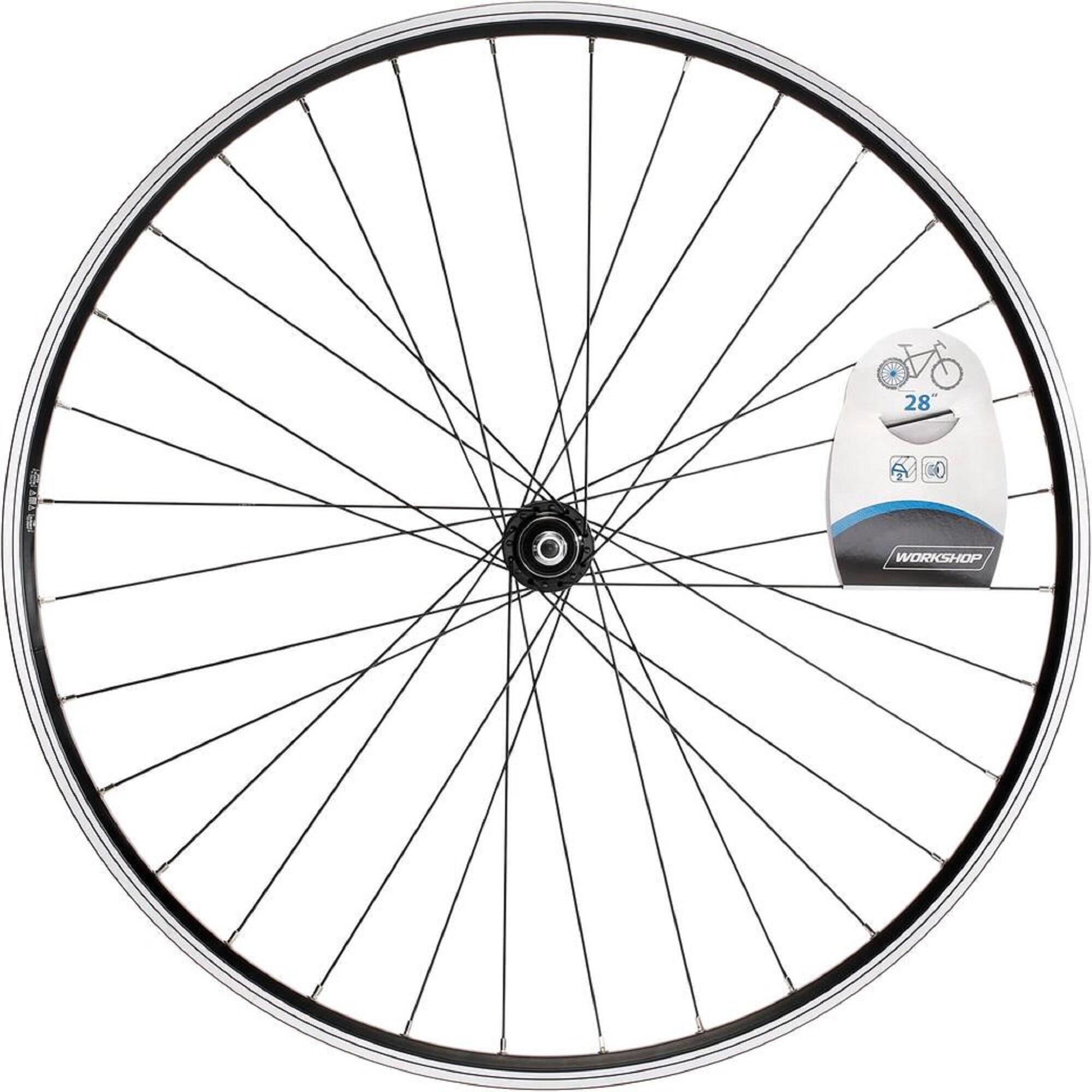 28" Bolt-On Double Wall Trekking Rear Wheel - Black - RIVERSIDE