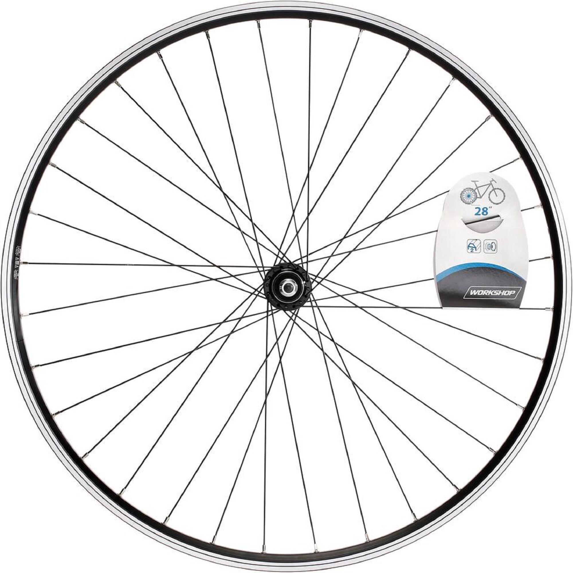ACHTERWIEL HYB 28" / DUBBELWANDIG / Freewheel / V-brake/ Schroef / Zwart 2/4