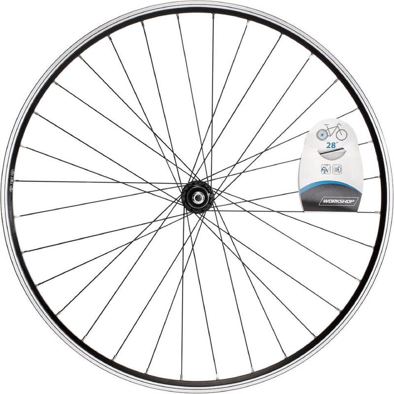 ACHTERWIEL HYB 28" / DUBBELWANDIG / Freewheel / V-brake/ Schroef / Zwart