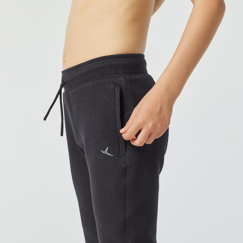 Pantalon de trening respirant 900 Educație fizică Negru Copii