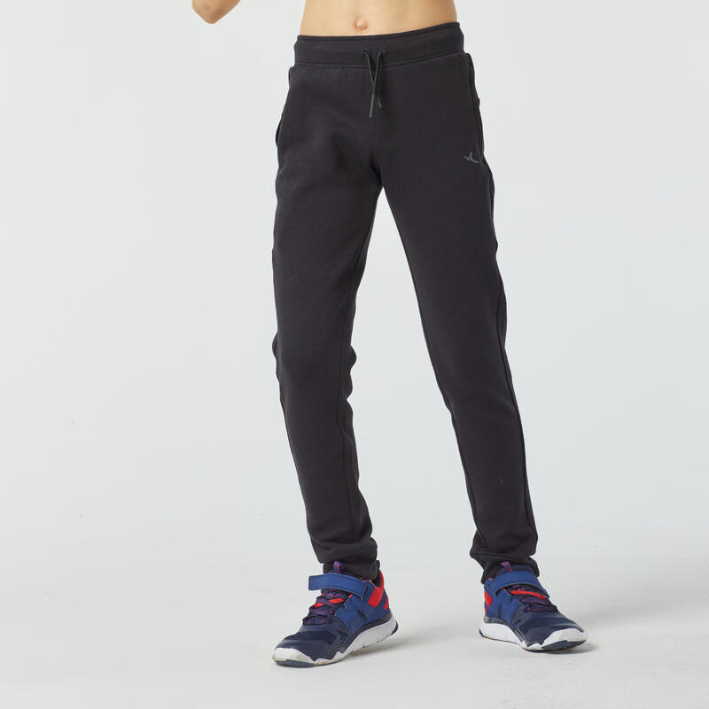 Pantalon de trening respirant 900 Educație fizică Negru Copii