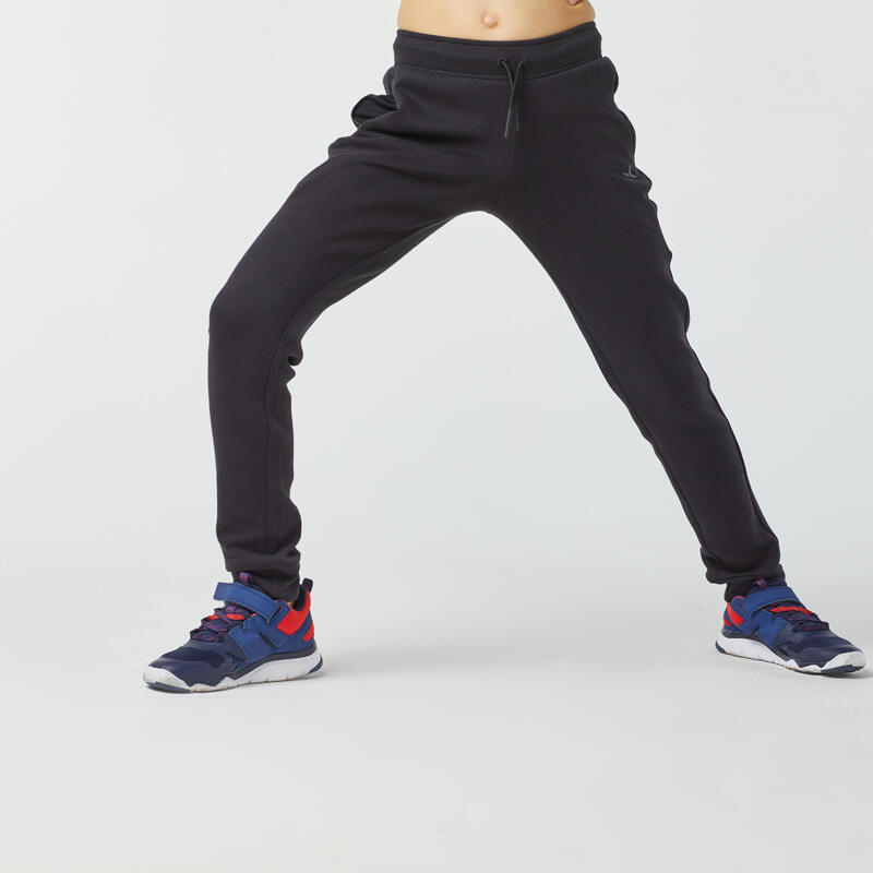 Pantalon de trening respirant 900 Educație fizică Negru Copii