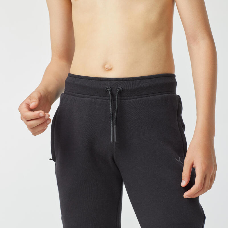Pantalon de trening respirant 900 Educație fizică Negru Copii