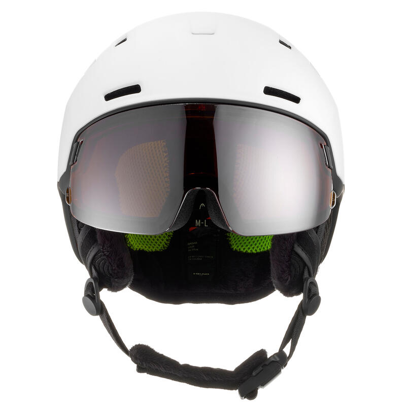 Capacete de Ski com Viseira Head Radar Preto/Branco