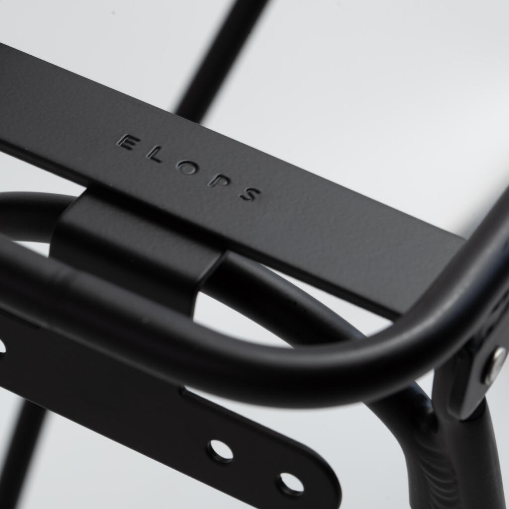 Parrilla portaequipaje para bicicleta 500 elops - negra