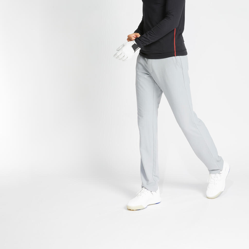 Pantalone za golf CW500 zimske muške - sive