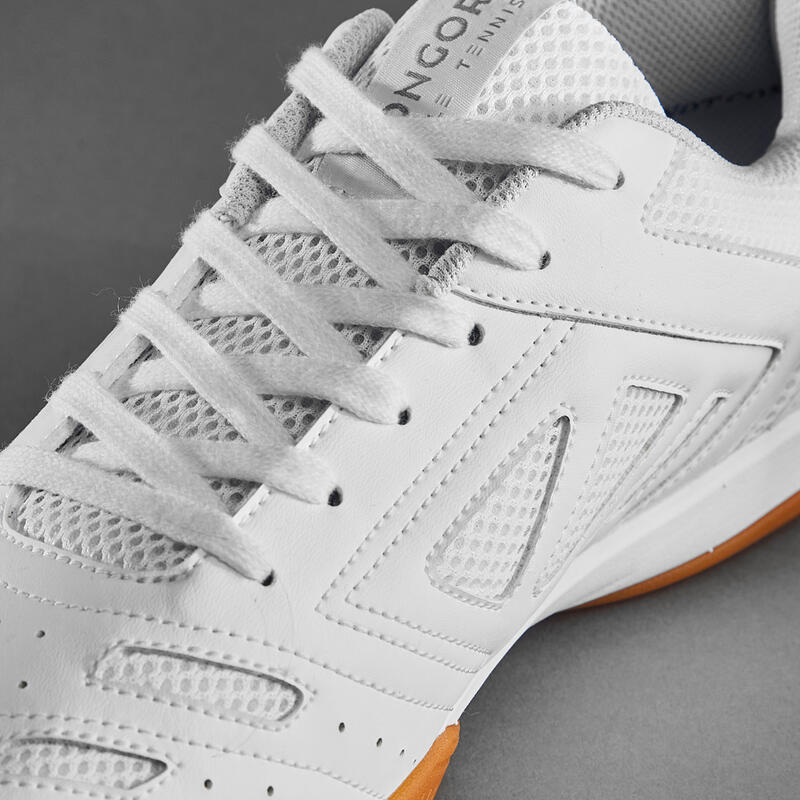 TAFELTENNISSCHOENEN TTS 500 NIEUW WIT/ZILVER