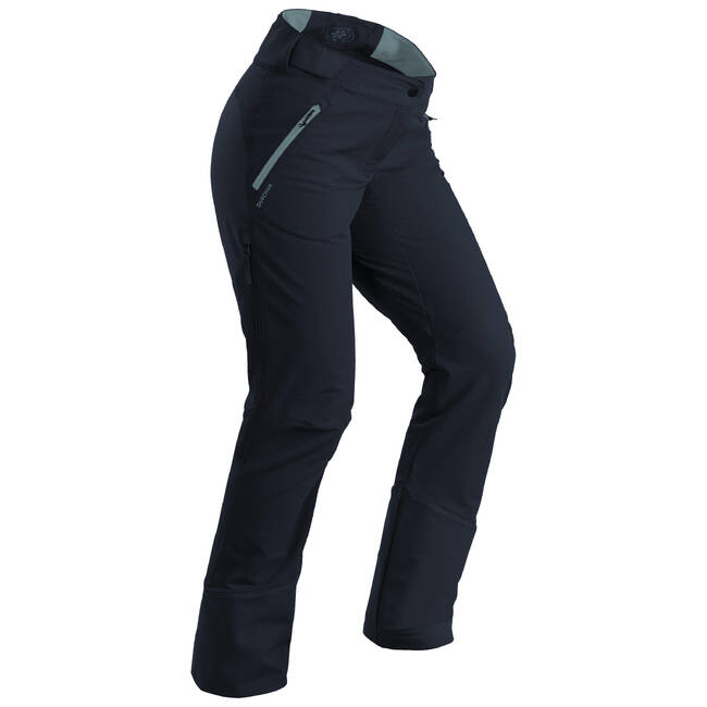 Women's warm water-repellent ventilated hiking trousers - SH500
