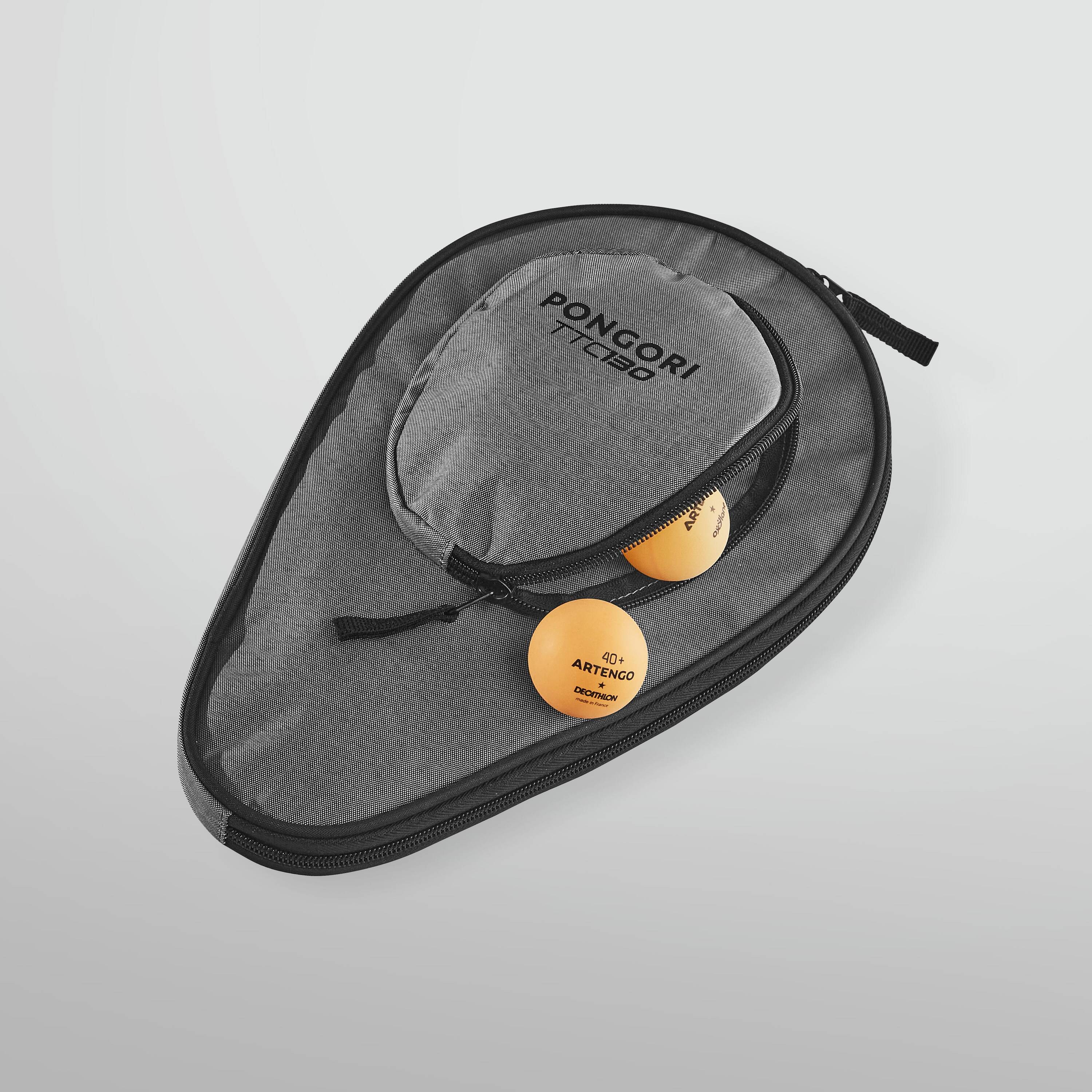 Table Tennis Bat Cover TTC 130 - Grey -  2