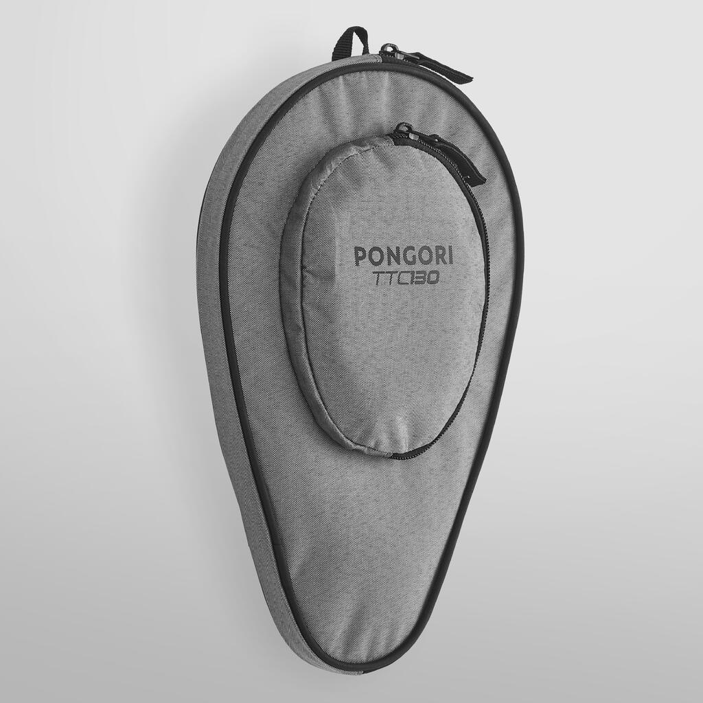 FUNDA DE PALETA DE PING PONG TTC130 GRIS CON BOLSILLO