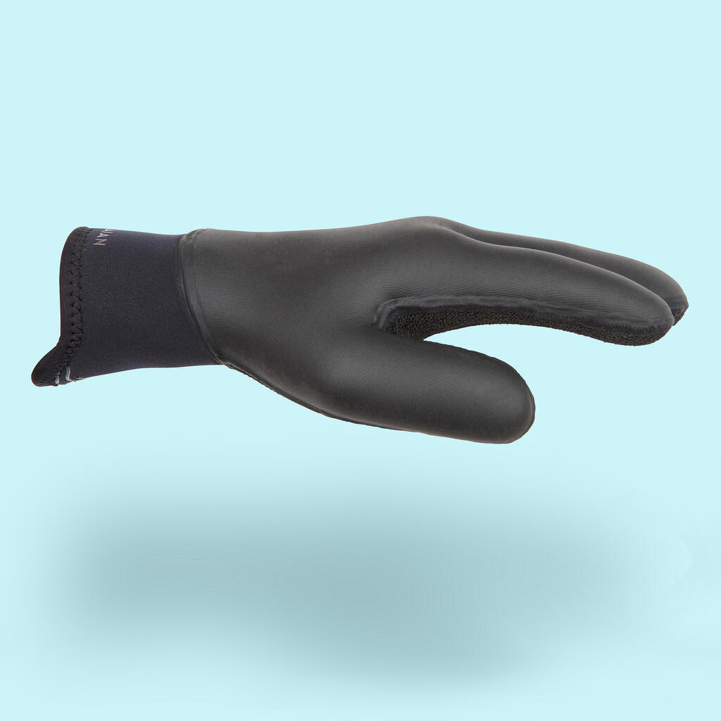 RUKAVICE ZA SURFOVANJE 900 OD NEOPRENA DEBLJINE 5 mm ZA VEOMA HLADNU VODU