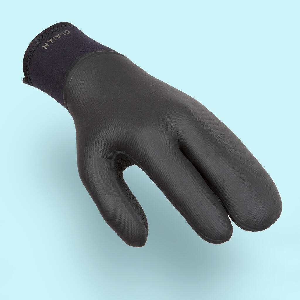 RUKAVICE ZA SURFOVANJE 900 OD NEOPRENA DEBLJINE 5 mm ZA VEOMA HLADNU VODU