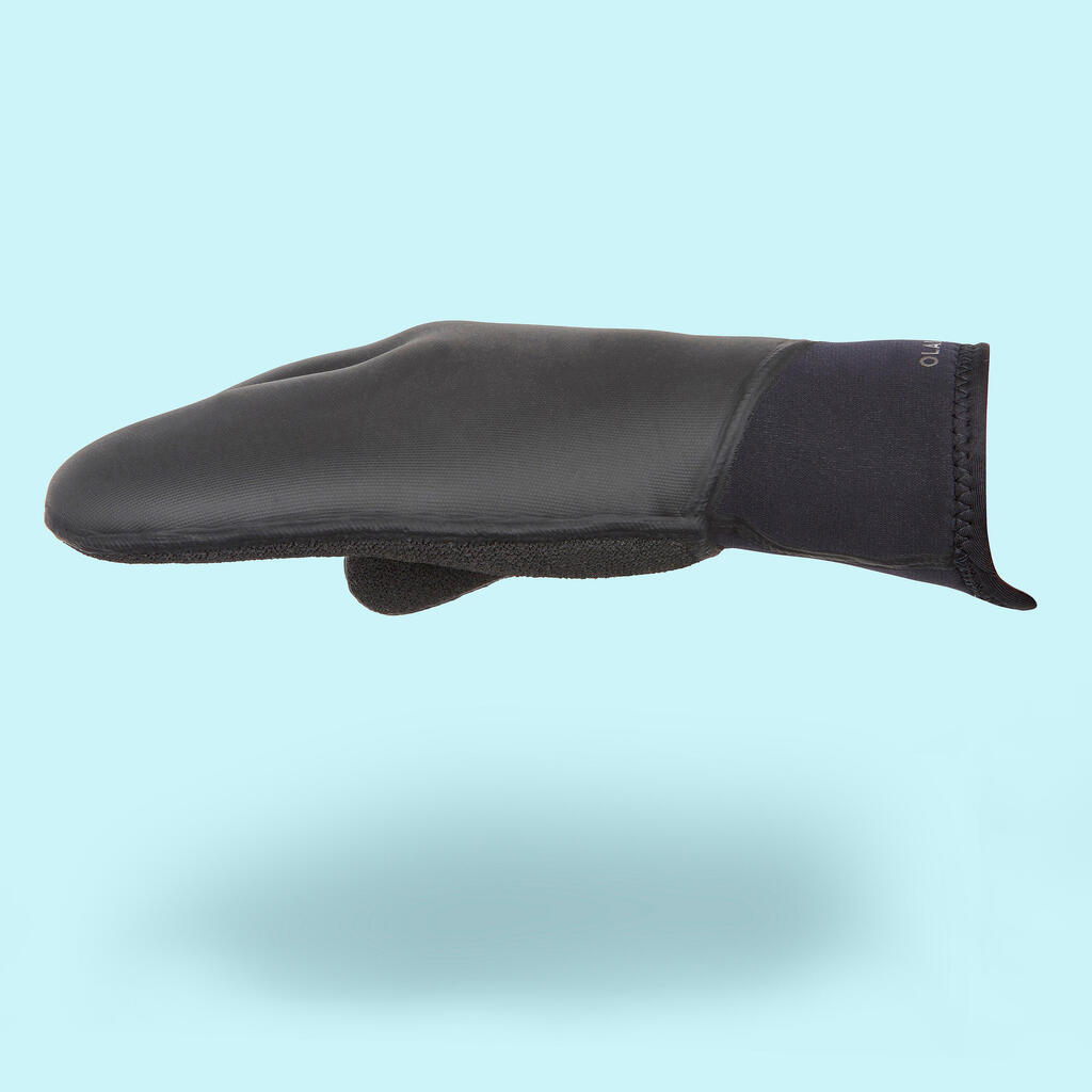 Neoprénové rukavice na surf 5 mm čierne